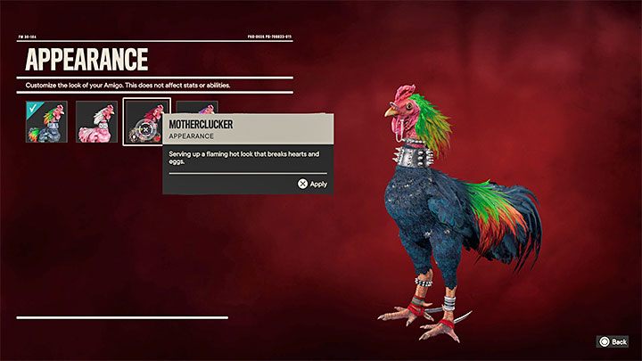 Po otwarciu nowego okna znajdźcie skórkę Sukinkoko - Motherclucker - Far Cry 6: Trofea/Osiągnięcia - lista - Far Cry 6 - poradnik do gry