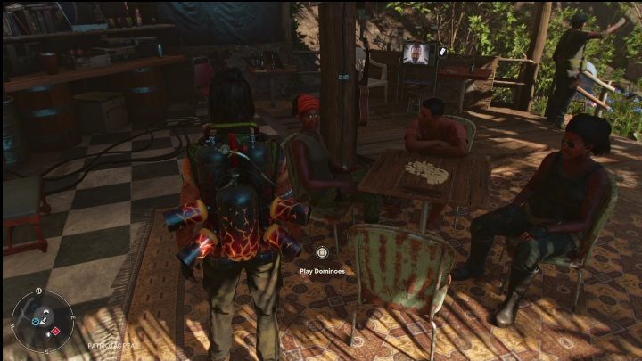 Gdzie grać: w obozie partyzantów - Pariotas Peak - Far Cry 6: Mini-gry - domino i walki kogutów - Far Cry 6 - poradnik do gry