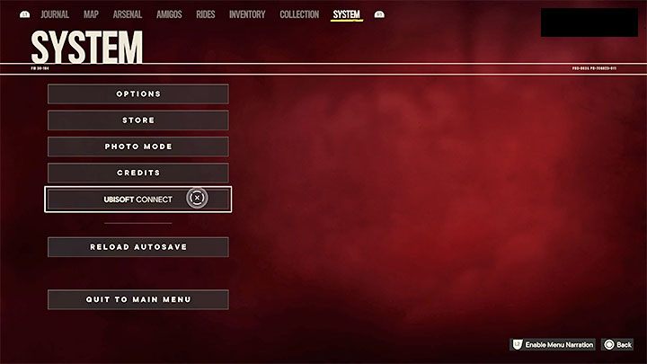 Okno usługi Ubisoft Connect możecie otworzyć z poziomu gry - Ubisoft Connect i Ubisoft Rewards - Far Cry 6 - poradnik do gry