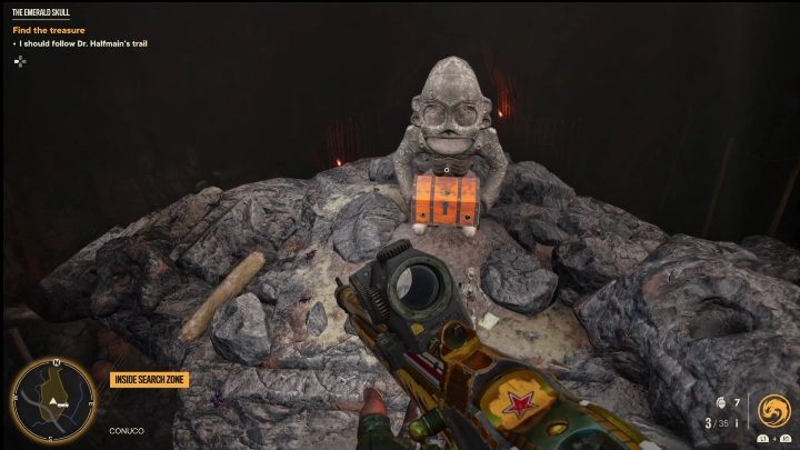 Ostatecznie dotrzecie do niewielkiego tunelu, którego koniec zablokowany jest za pomocą desek - Far Cry 6: Szmaragdowa czaszka (The Emerald Skull) - Wyprawy po skarby (El Este) - Far Cry 6 - poradnik do gry