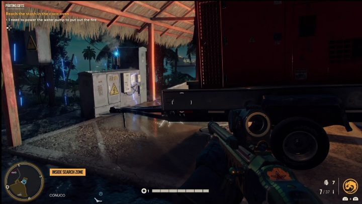 Waszym zadaniem jest przesunięcie obiektu, znajdującego się na przyczepce - Far Cry 6: Pożegnalne prezenty (Parting Gifts) - Wyprawy po skarby (El Este) - Far Cry 6 - poradnik do gry