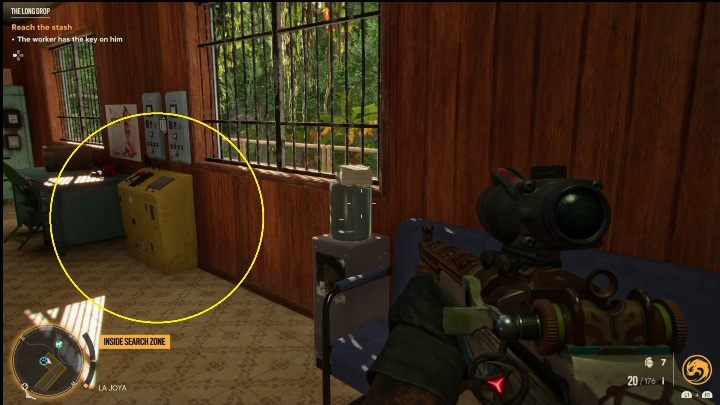 Dostańcie się do budynku, w którym można sterować okolicznymi urządzeniami - Far Cry 6: Duża wysokość (The Long Drop) - Wyprawy po skarby (El Este) - Far Cry 6 - poradnik do gry