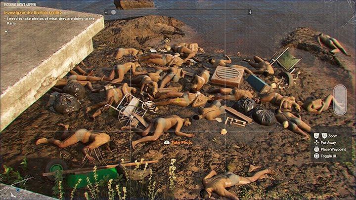 Doprowadzicie do obniżenia poziomu wody w zbiorniku i zbadajcie obszar gdzie wcześniej widoczne były nad wodą czerwone opary - Far Cry 6: Obraz wart tysiąca słów (Pics or It Didnt Happen) - solucja - Far Cry 6 - poradnik do gry