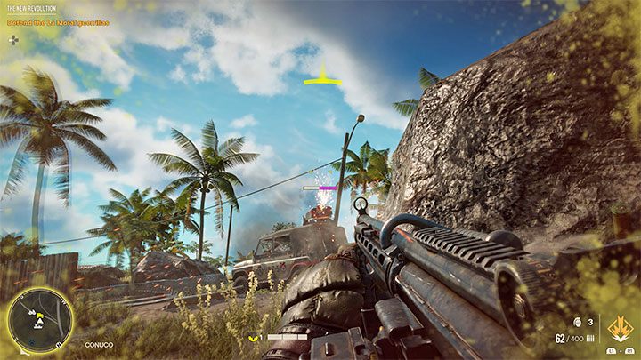 Po dopłynięciu na brzeg rozpoczną się ostatnie walki i po raz kolejny musicie skupić się na szybkim eliminowaniu wrogich pojazdów - Far Cry 6: Nowa rewolucja (The New Revolution) - solucja, opis przejścia - Far Cry 6 - poradnik do gry