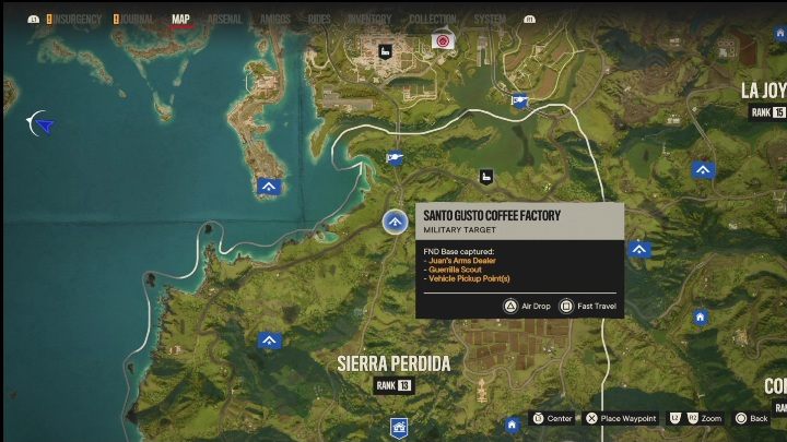 Lokalizacja: Południowa część Sierra Perdida, niedaleko miasteczka Barriga - Far Cry 6: El Este - Bazy FND, lista celów wojskowych - Far Cry 6 - poradnik do gry