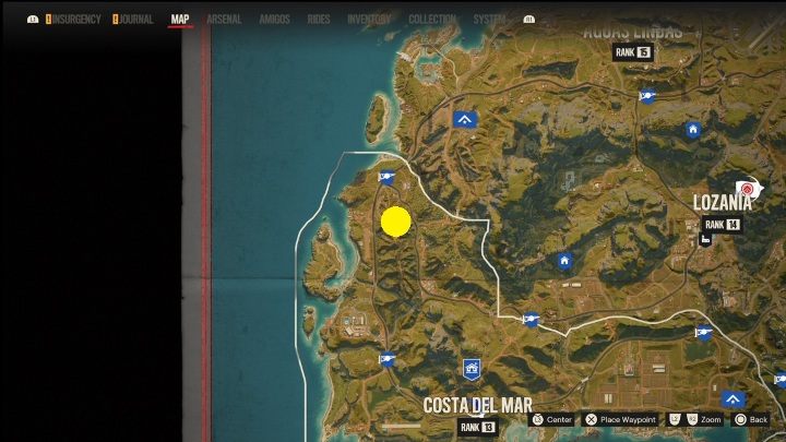 Lokalizacja: Północno zachodnia część Costa Del Mar - Far Cry 6: Madrugada - Działka przeciwlotnicze, lista celów wojskowych - Far Cry 6 - poradnik do gry