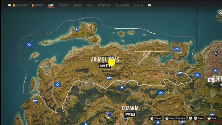 Lokalizacja: Centrum Aguas Lindas - Far Cry 6: Madrugada - Działka przeciwlotnicze, lista celów wojskowych - Far Cry 6 - poradnik do gry