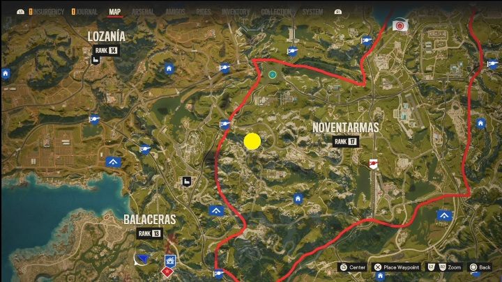 Lokalizacja: Zachodnia cześć Noventarmas, zaraz obok granicy z Balaceras - Far Cry 6: Valle De Oro - Działka przeciwlotnicze, lista celów wojskowych - Far Cry 6 - poradnik do gry