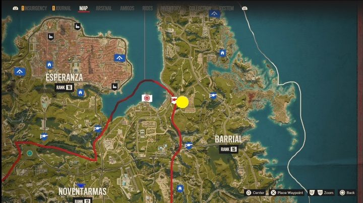Lokalizacja: Wschodnia część Barrial, na granicy z Noventarmas - Far Cry 6: Valle De Oro - Działka przeciwlotnicze, lista celów wojskowych - Far Cry 6 - poradnik do gry