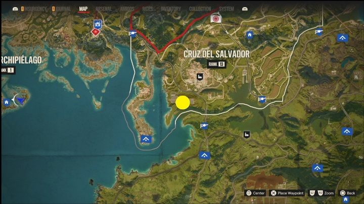 Lokalizacja: Południowo zachodnia część Cruz Del Salvador - Far Cry 6: Valle De Oro - Działka przeciwlotnicze, lista celów wojskowych - Far Cry 6 - poradnik do gry
