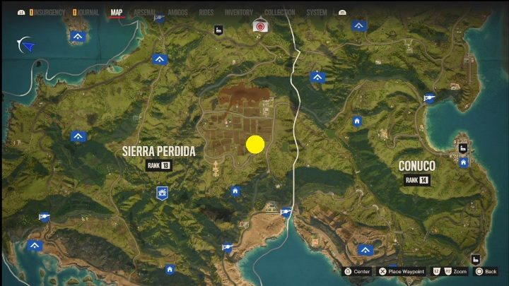 Lokalizacja: Wschodnia część Sierra Perdida, na granicy z Conuco - Far Cry 6: El Este - Działka przeciwlotnicze, lista celów wojskowych - Far Cry 6 - poradnik do gry