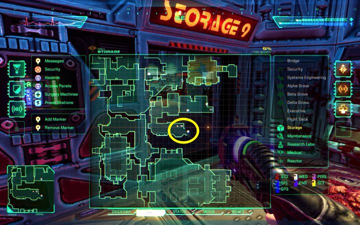 Po pierwszy plecak wybierzcie się na Poziom magazynowy - System Shock Remake: Jak unikać promieniowania i zanieczyszczenia biologicznego? - System Shock Remake - poradnik do gry