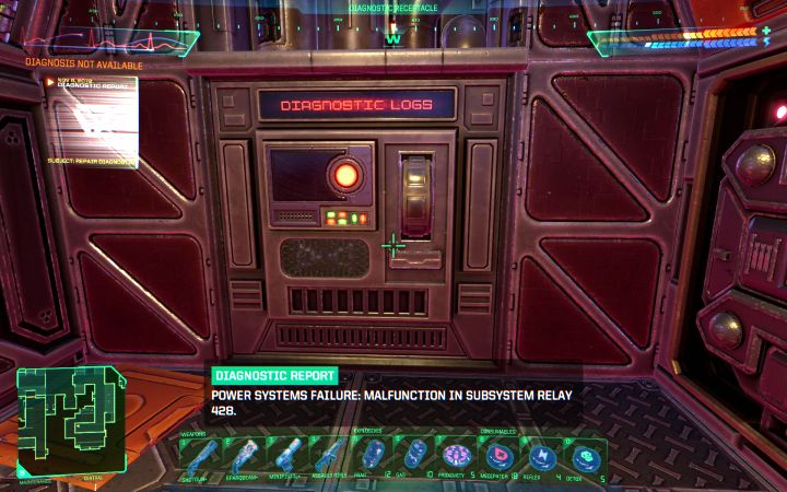 Terminal Relay Analyzer jest w północnym pomieszczeniu - System Shock Remake: Lista kodów - System Shock Remake - poradnik do gry