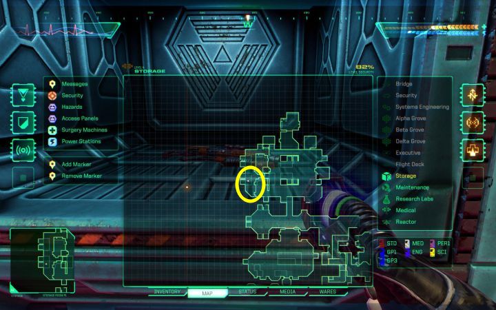 Broń możecie znaleźć w hali Storage 1 w północnej części poziomu magazynowego - System Shock Remake: Lista wszystkich broni i granatów - System Shock Remake - poradnik do gry