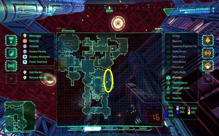 To pistolet maszynowy i pierwsza sztuka jest do odnalezienia na poziomie magazynowym - System Shock Remake: Lista wszystkich broni i granatów - System Shock Remake - poradnik do gry
