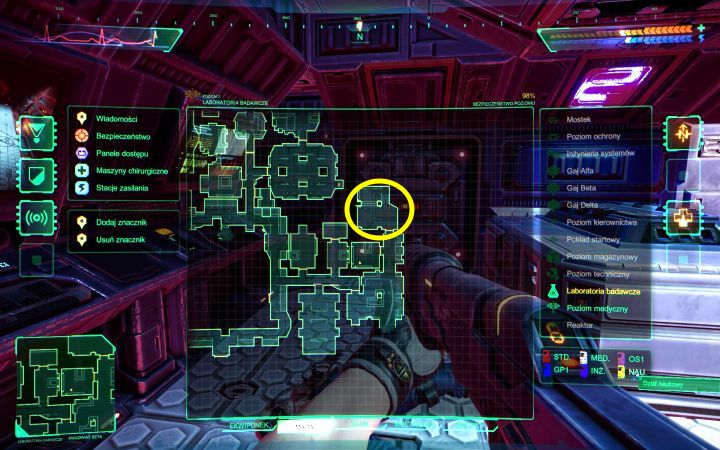 Pierwszą klasyczną strzelbę możecie znaleźć na poziomie Laboratoria badawcze - System Shock Remake: Lista wszystkich broni i granatów - System Shock Remake - poradnik do gry