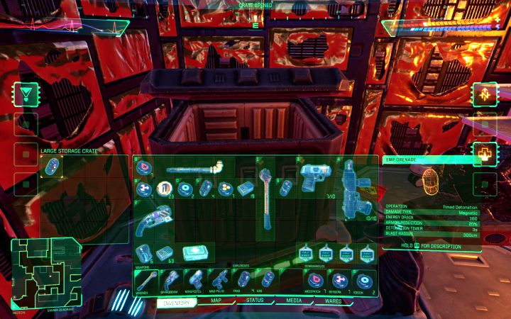 Ten typ granatów możecie regularnie odnajdywać począwszy od pokładu medycznego - System Shock Remake: Lista wszystkich broni i granatów - System Shock Remake - poradnik do gry