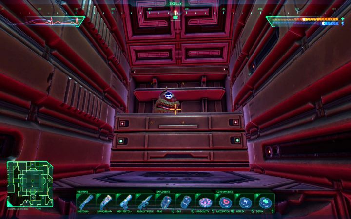 Docelowo dotrzecie do górnego sekretnego obszaru z czaszką - System Shock Remake: Wszystkie czaszki Skully - System Shock Remake - poradnik do gry
