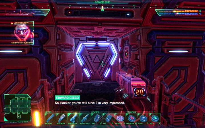 2 - System Shock Remake: Użycie kapsuły ratunkowej na Pokładzie startowym - opis zagadki - System Shock Remake - poradnik do gry