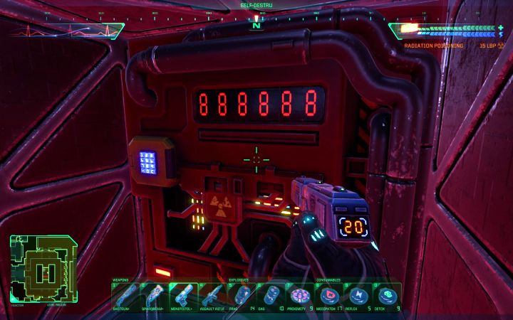 Znajdziecie się obok miejsca wpisania kodu autoryzacji - System Shock Remake: Uruchomienie procedury autodestrukcji reaktora - opis zagadki - System Shock Remake - poradnik do gry
