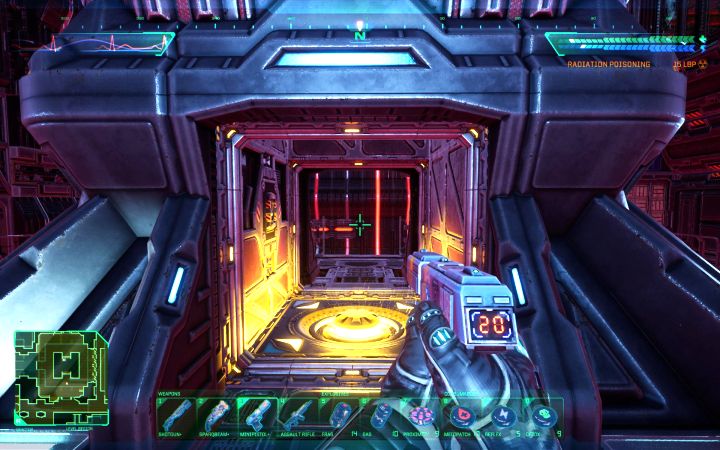 Użycie dźwigni wyłączyło połe siłowe pod reaktorem - System Shock Remake: Uruchomienie procedury autodestrukcji reaktora - opis zagadki - System Shock Remake - poradnik do gry