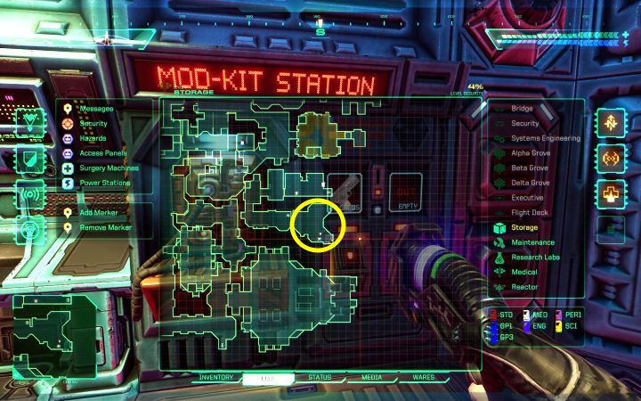Lokacja: Poziom magazynowy - System Shock Remake: Lista modyfikacji broni - System Shock Remake - poradnik do gry