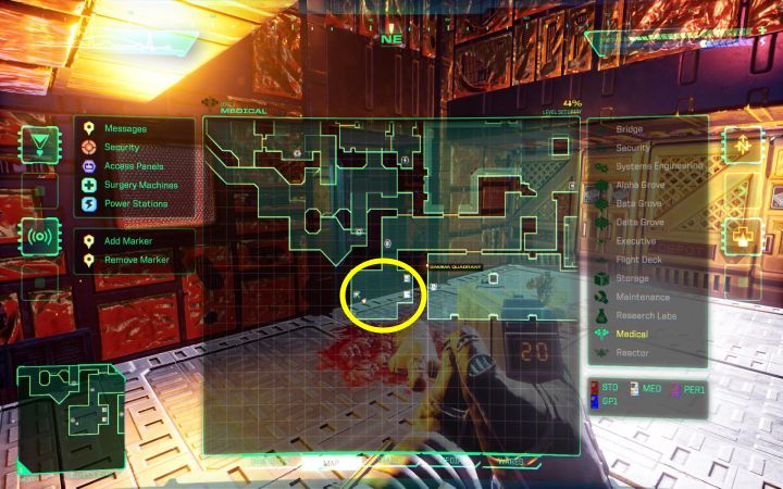 Lokacja: Poziom medyczny - System Shock Remake: Lista modyfikacji broni - System Shock Remake - poradnik do gry