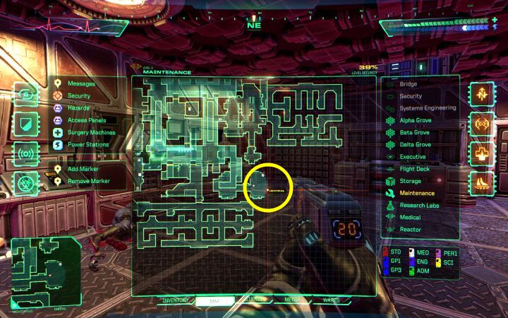 Plecak jest na Poziomie technicznym, ale najpierw dzięki postępom w grze musicie odblokować boczne pomieszczenia (Alpha Maintenance, Beta Maintenance itd - System Shock Remake: Lista wszystkich modułów - System Shock Remake - poradnik do gry