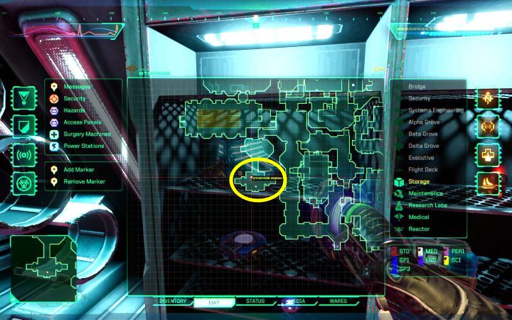 Moduł V2 jest w magazynie Storage 6 na Poziomie magazynowym - System Shock Remake: Lista wszystkich modułów - System Shock Remake - poradnik do gry