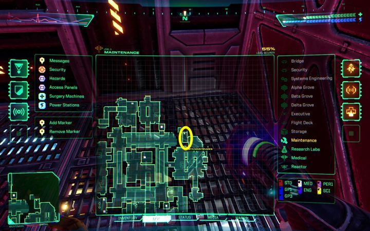 Moduł jest w północnym pomieszczeniu w sekcji Beta we wschodniej części Poziomu technicznego - System Shock Remake: Lista wszystkich modułów - System Shock Remake - poradnik do gry