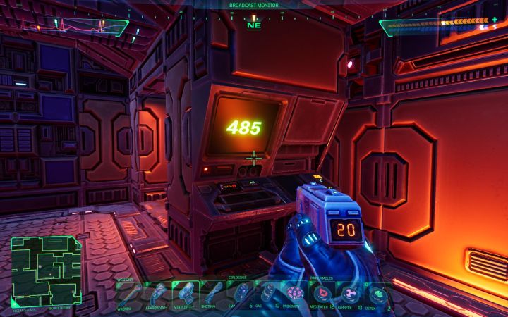 Przejdźcie do ostatniego pomieszczenia biblioteki, w którym jest terminal cyberprzestrzeni - System Shock Remake: Wyłączenie lasera górniczego - opis zagadki - System Shock Remake - poradnik do gry