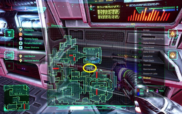 Kombinacja do drzwi jest do pozyskania z dziennika audio - System Shock Remake: Gdzie jest kod do zbrojowni Medical Armory? - System Shock Remake - poradnik do gry