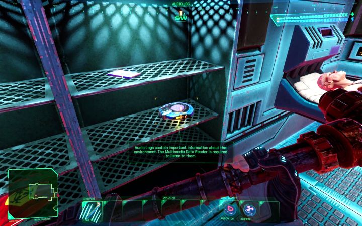 Na domyślnych ustawieniach ważniejsze przedmioty mogą lekko pobłyskiwać, ale mimo wszystko bardzo łatwo jest coś przegapić - System Shock Remake: Porady na start - System Shock Remake - poradnik do gry
