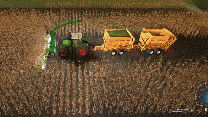 Do tej pracy sugerowany będzie mocny, ciężki ciągnik. - Farming Simulator 22: Sieczka - pozyskiwanie i sprzedaż - Farming Simulator 22 - poradnik do gry
