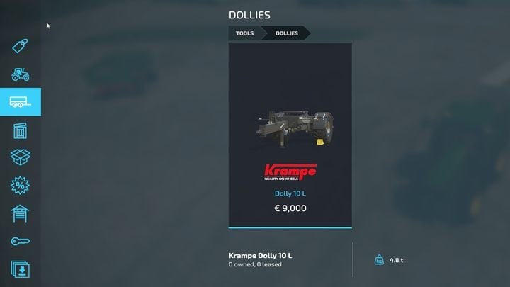 Możecie skorzystać z naczep, by podpiąć je do ciągnika, gdy użyjecie wózka. - Farming Simulator 22: Przyczepy - różnice i cechy - Farming Simulator 22 - poradnik do gry