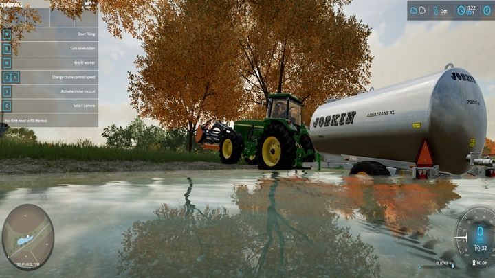 Tankujcie w jeziorach - Farming Simulator 22: Porady na start - Farming Simulator 22 - poradnik do gry