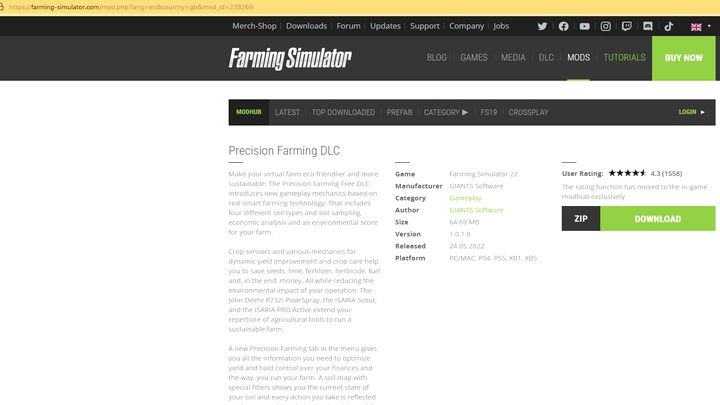 Rozszerzenia pobrane ze strony producenta poprzez przeglądarkę znajdują się w formie spakowanej do archiwum - Farming Simulator 22: Rozszerzenia DLC - Farming Simulator 22 - poradnik do gry