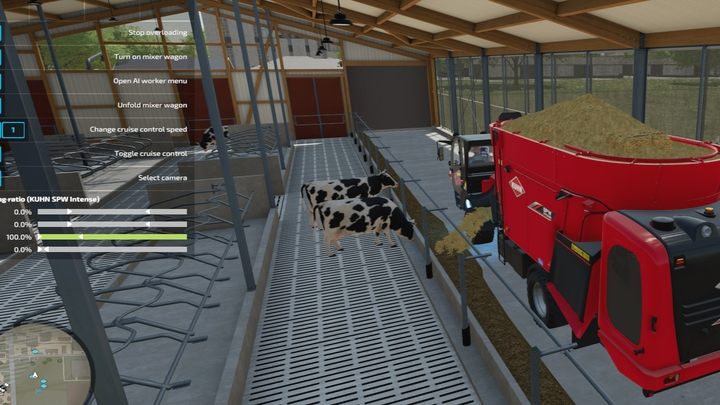 Druga możliwość to wykorzystanie Waszej przyczepy / pojazdu do mieszania paszy - Farming Simulator 22: Krowy - hodowla, porady - Farming Simulator 22 - poradnik do gry