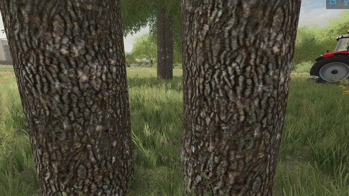 Sadzarka domyślnie sadzi drzewa w odległości około 5m - Farming Simulator 22: Sadzenie drzew, lista wszystkich gaunków - Farming Simulator 22 - poradnik do gry