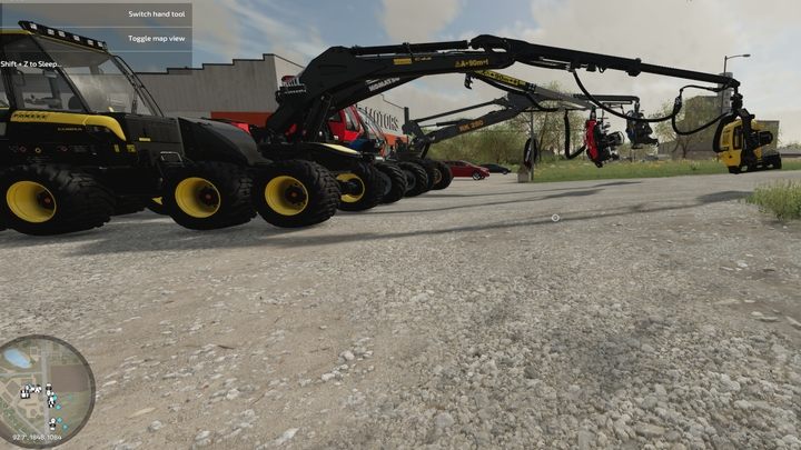 W FS22 dostępne są trzy modele wycinarek - Farming Simulator 22: Ścinanie drzew i usuwanie pni - Farming Simulator 22 - poradnik do gry