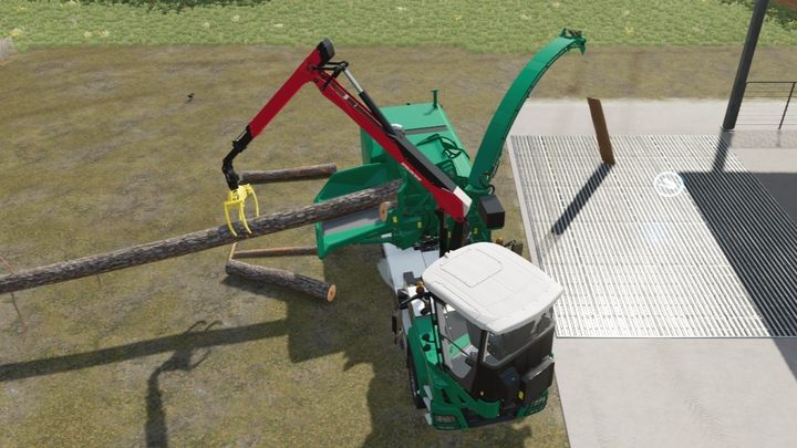 Maszynę należy rozłożyć oraz wyciągnąć rurę wylotową - Farming Simulator 22: Ścinanie drzew i usuwanie pni - Farming Simulator 22 - poradnik do gry