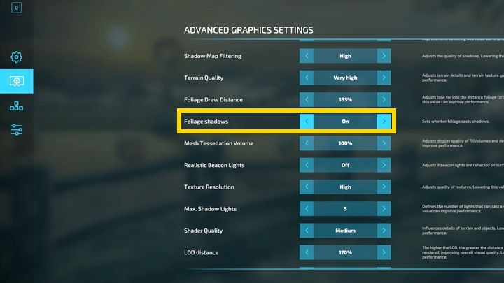 Za dodatkową pomoc możecie uznać narzędzie modyfikowania terenu, które znajdziecie w menu budowania - Farming Simulator 22: Jak naprawić migające cienie? - Farming Simulator 22 - poradnik do gry