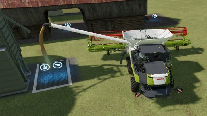 Kombajn możecie opróżnić także bezpośrednio do silosu. - Farming Simulator 22: Zbiory - Farming Simulator 22 - poradnik do gry