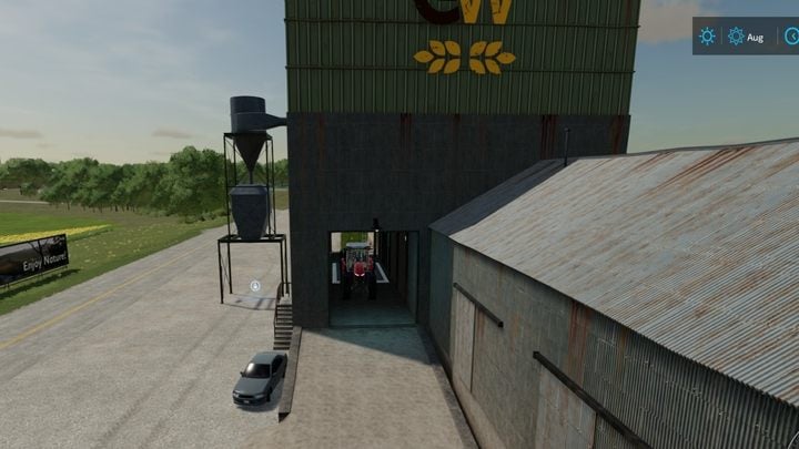 Silos publiczny przy kolei oferuje Wam darmowe przechowywanie zasobów. - Farming Simulator 22: Przechowywanie zbiorów - Farming Simulator 22 - poradnik do gry