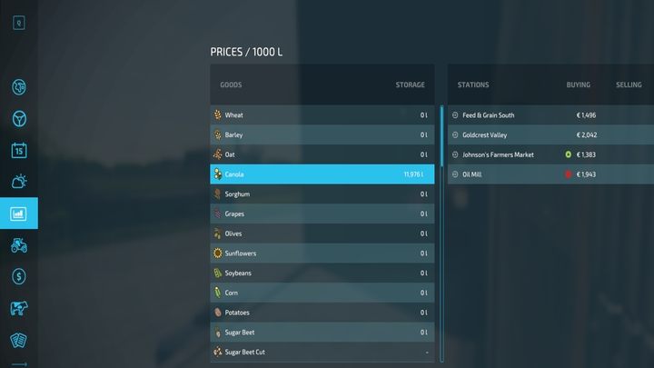 Nie będą tu jednak pokazane rośliny przechowywane na ziemi / w maszynach / w przyczepach - Farming Simulator 22: Przechowywanie zbiorów - Farming Simulator 22 - poradnik do gry