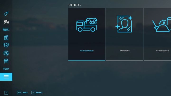 Aby sprzedać zwierzęta, możecie dokonywać tego z panelu menu zakupów, lecz wygodniej jest udać się do określonego budynku / pastwiska, by mieć pełną kontrolę nad tym, z którego miejsca pozbywacie się zwierząt - Farming Simulator 22: Zwierzęta - jak sprzedawać? - Farming Simulator 22 - poradnik do gry