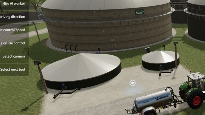 Gnojowicę sprzedacie przy zbiornikach z rurami, gdzie także znajduje się ikona wywrotki. - Farming Simulator 22: Jak sprzedawać kiszonkę? - Farming Simulator 22 - poradnik do gry