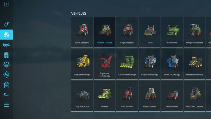 Możecie skorzystać także z menu zakupów (domyślnie P) - Farming Simulator 22: Handel, naprawa i modyfikacje - Farming Simulator 22 - poradnik do gry