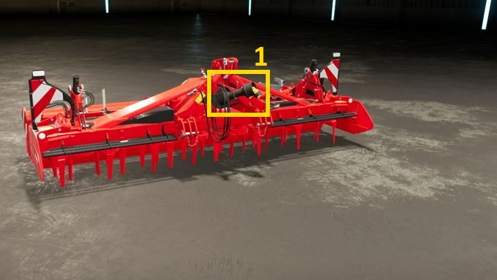 Drugi główny typ połączenia, to połączenia trzypunktowe (3-point Connector) - korzystają z niego ciągniki - Farming Simulator 22: Łączenie, zespoły maszyn - Farming Simulator 22 - poradnik do gry