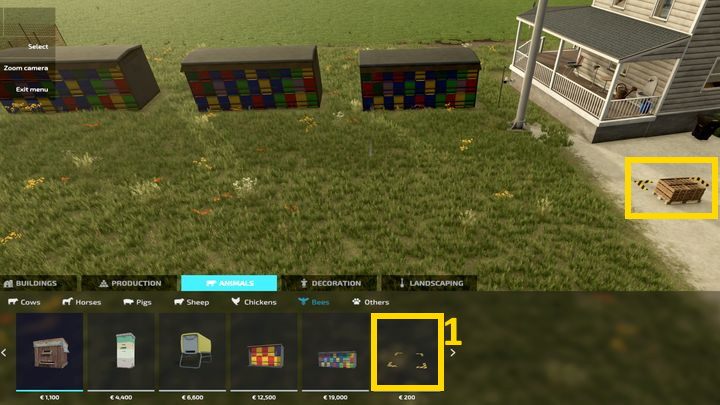 Ule stawiacie w trybie budowania - Farming Simulator 22: Pszczoły - hodowla, porady - Farming Simulator 22 - poradnik do gry